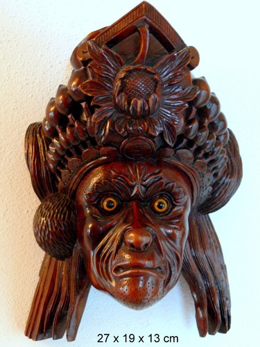 Bali wandmaske massivholz - bali-wandmaske,