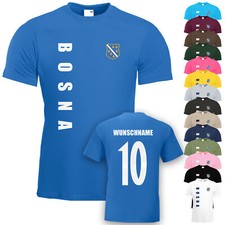 Bosnien Bosna T-Shirt Trikot Name Nummer Fußball WM EM Fan Team National