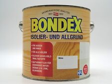 Bondex Isoliergrund / Allgrund Haftgrund Holz Stahl Aluminium PVC - 2,5 L Weiß