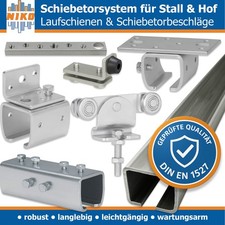 NIKO Schiebetor Laufschiene Set - Montagesatz Schiebetür Scheunentor Garagen-Tor
