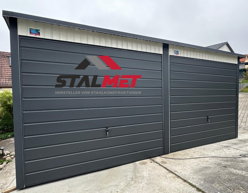 Blechgarage 5x4 5m - blechgarage, 5,5x4,5m