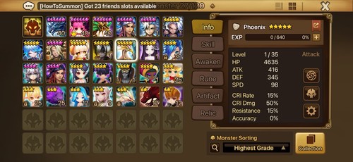 Summoners war starter - 2, ld5