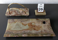 Schreibtischgarnitur alt antik Echt Marmor Onix Onyx art deco
