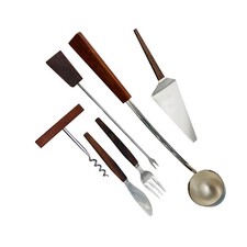 Vintage Besteck Edelstahl Holz