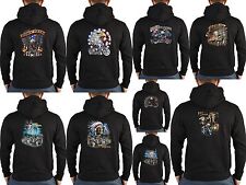 Biker Zip Kapuzensweater Zip Hoodie Bike / Adler / Indianer / Wolf Motiv Jacke