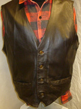 Retro Lederweste Biker