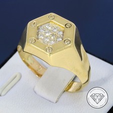SONDERAKTION WERT 1.480,- Brillant 0,30 ct Siegel Ring 750 Gold 18k 18 KT XXYY