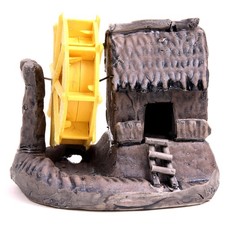 Bonsai - Figur,  Asiatische Wassermühle 9 x 6,5 x 7,5 cm  70906