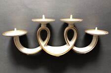Kerzenständer Porzellan Alka Kunst Bavaria Gold 4-armig candle holder antik  Top