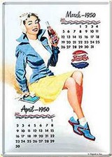 Blechpostkarte Pepsi Cola -