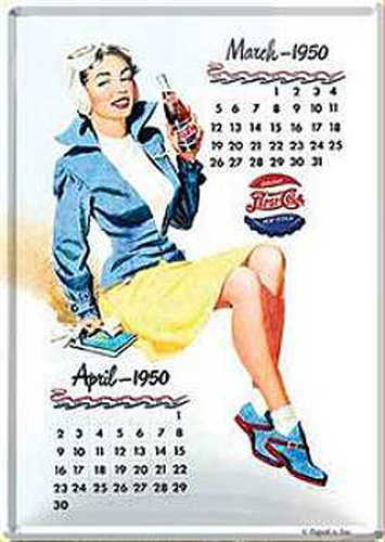 Blechpostkarte pepsi cola - pepsi,