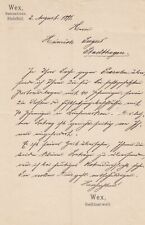 BIELEFELD, Brief 1891, Wex Rechtsanwalt