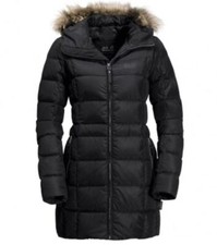 JACK WOLFSKIN Damen Mantel Daunenjacke Winterjacke Baffin Island Gr S L schwarz