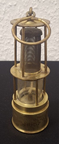Antike miniatur grubenlampe - miniatur,