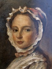 Vintage Öl Portrait Gemälde