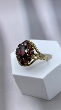 Vintage Granatschmuck Ring Gelbgold 8 9 14 Karat 333 375 585 Gold Granat Steine
