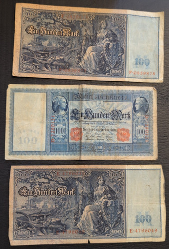 Reichsbanknote 100 mark von - mark,