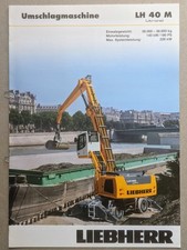 Liebherr Umschlagmaschine LH 40 M Umschlag Bagger Prospekt 