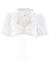 Dirndlbluse mit rüschen - dirndlbluse,