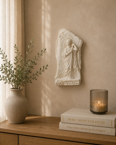 Wandrelief frau antik relief - ,