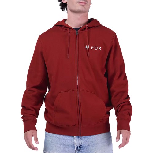 Fox absolute zip hoodie - hoodie, rust