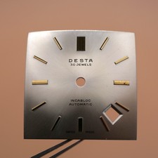 Zifferblatt quadratisch AS 1701 - ESTA Ø25,80x25,80mm Datum 4h30 [NOS]