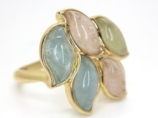 GOLDJUNGE69 * SOGNI D`ORO EDELSTEIN RING (19)  MULTI BERYLL FANTASIE 375er GELBG