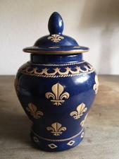Blaue porzellan deckel vase - porzellan, deckel-vase