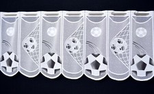 Fußball Scheibengardine Bundesliga Kindergardine 3 Breiten Ball Tor Angebot Neu