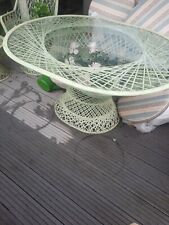 Gartentisch Fiberglas 120x80x70