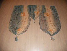 2 x Vorhang grün/orange 1,50mx1,30m
