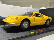 Mattel Hot Wheels ELITE Ferrari Dino 246 GT Yellow 1:18 OVP - SELTEN u. SCHÖN - 
