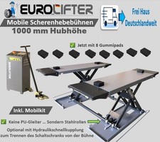 Mobile Kurzhub Scheren Hebebühne 1,00m  in 230 V EASY-LIFT  Frei Haus