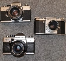 praktica Kamera Camera Objektiv Spiegelreflexkamera Alte Kamera DDR Defekt 