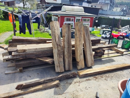 Eiche balken bohlen stücke - eiche,