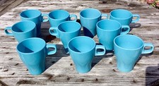 10 x IKEA Färgrik Becher Tasse Kaffeebecher türkis blau, sehr gut erhalten