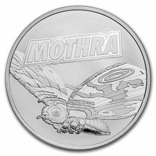 1 oz 999 Silbermünze - Godzilla vs. Monsters: Mothra - Niue 2023