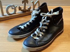 Diesel Chucks Sneaker Leder Schwarz Gr. 41