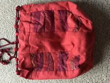 Patchwork Beutel Rottöne wendbar 26 x 15 cm