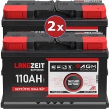2x Solarbatterie 110AH 12V 24V