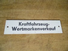 Kraftfahrzeug Wertmarke DDR PVC Schild