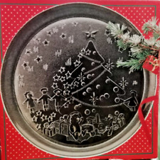 Feiner Weihnachts - Glasteller ca. 33 cm Duralex en France gehärtetes Glas OVP *