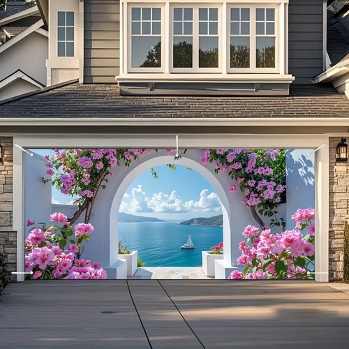 Mediterrane landschaft garage - mediterrane,