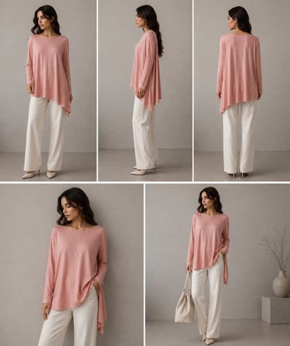 Women cos shirt pink cotton - pink, m