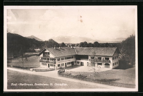 Bad heilbrunn ansichtskarte - bad, heilbrunn,
