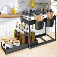 Unter Waschbecken Regal Schubladenregal 1 Ausziehkörben Spülschrankregal w/ Korb