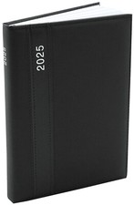 Buchkalender 2025 A5 1 Tag 1 Seite Luxus Leder Optik Chefplaner DIN A5 Kalender