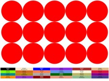 Aufkleber Kreise Wandtattoo Sticker bunte Punkte GLANZ Permanent