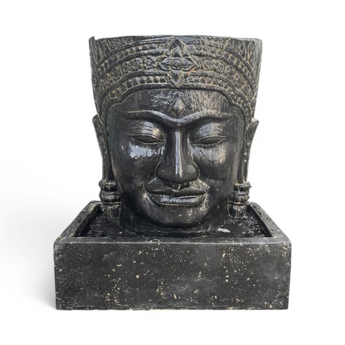 Khmer kopf springbrunnen - kopf,