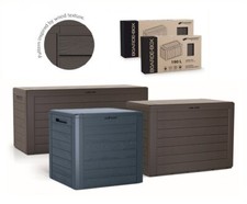 Gartenbox Kissenbox Auflagenbox Box Truhe Gartentruhe Woodebox Anthrazit Umbra
